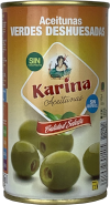 Grüne Manzanilla-Oliven ohne Stein, Dose, 150g Abtropfgewicht - Aceitunas Karina