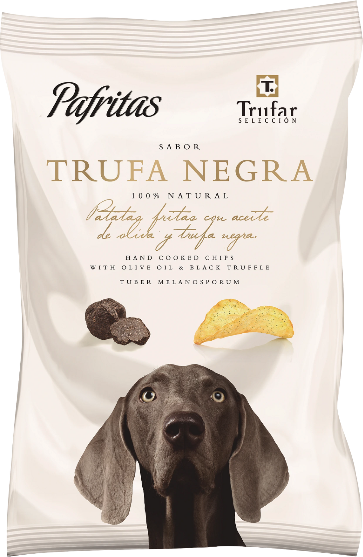 Pafritas Patatas fritas Trufa negra / Kartoffelchips mit schwarzem Trüffel -100g (Gbd.12)