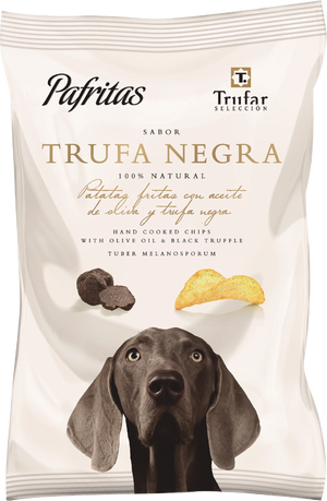 Pafritas Patatas fritas Trufa negra / Kartoffelchips mit schwarzem Trüffel -100g (Gbd.12)