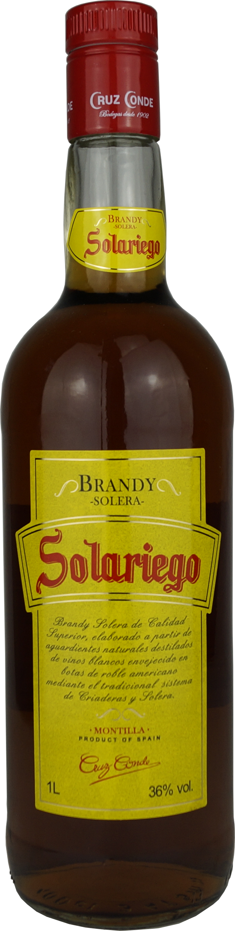 Solariego Brandy Solera 1l - Cruz Conde