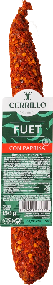 Cerrillo Fuet Con Paprika 150 gr