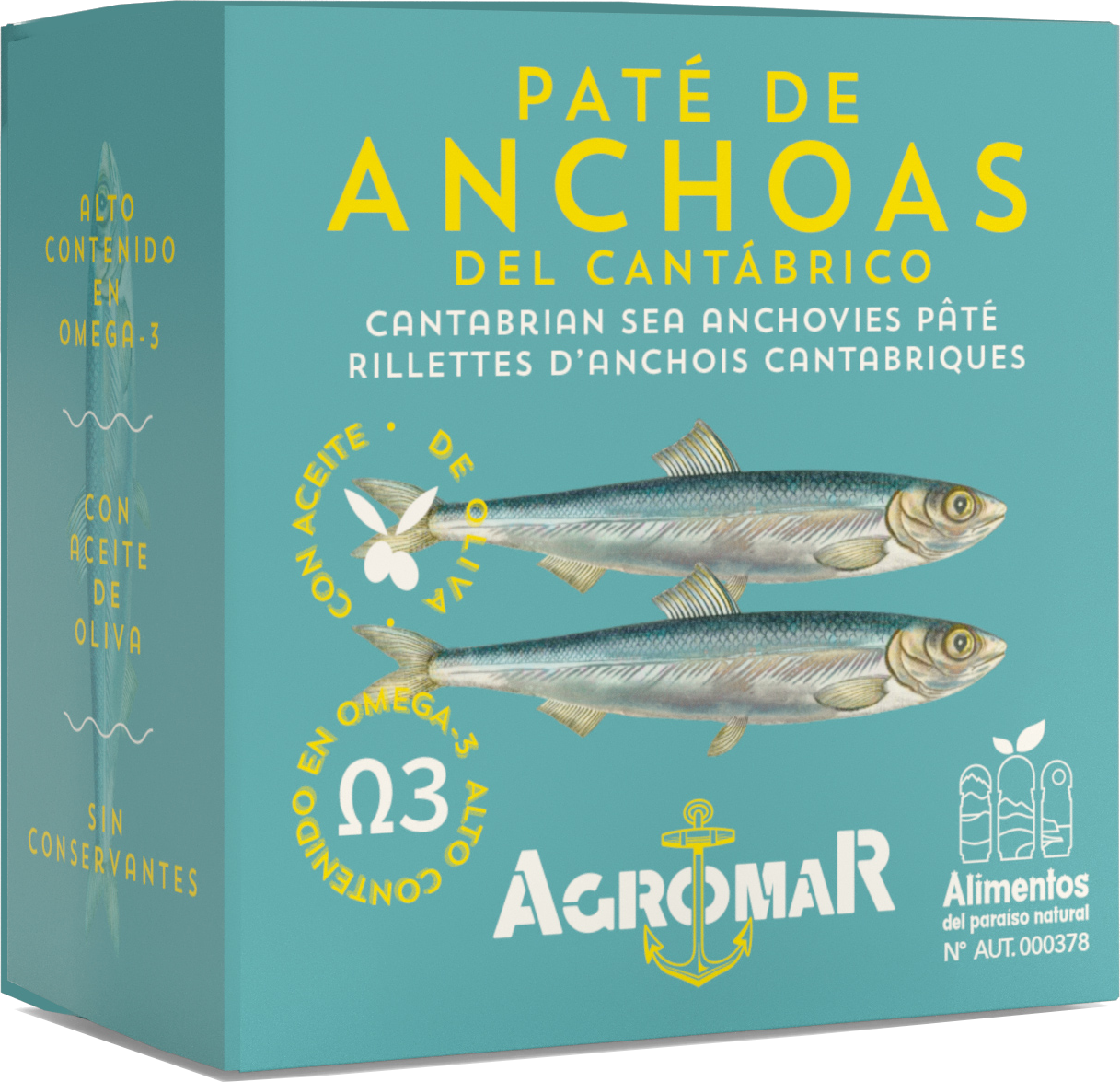 Agromar Paté de Anchoas del Cantábrico (Sardellen Pastete) 100g