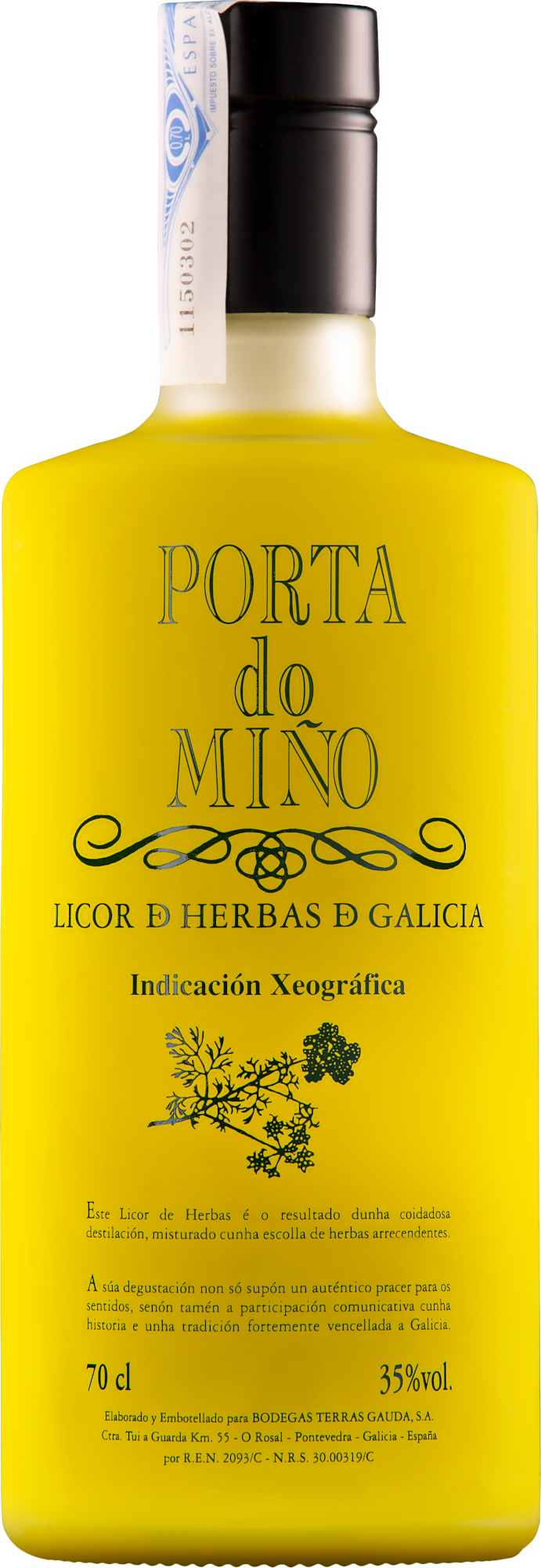 Porta do Miño Licor de Herbas de Galicia - Terras Gauda